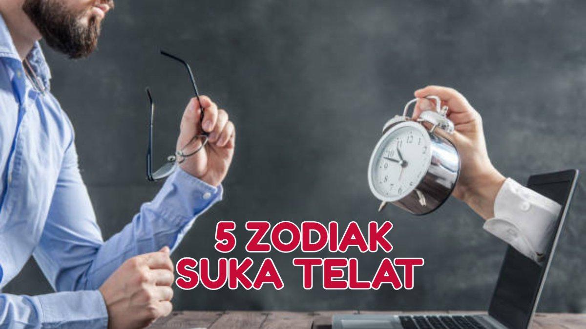 5 Zodiak Yang Paling Sering Telat